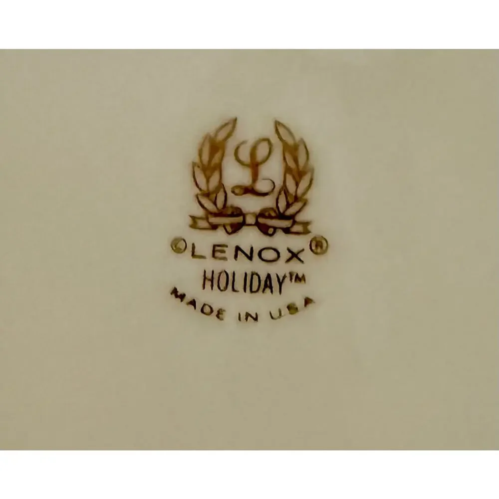 Vintage Lenox Holiday 16-Inch Oval Serving Platter